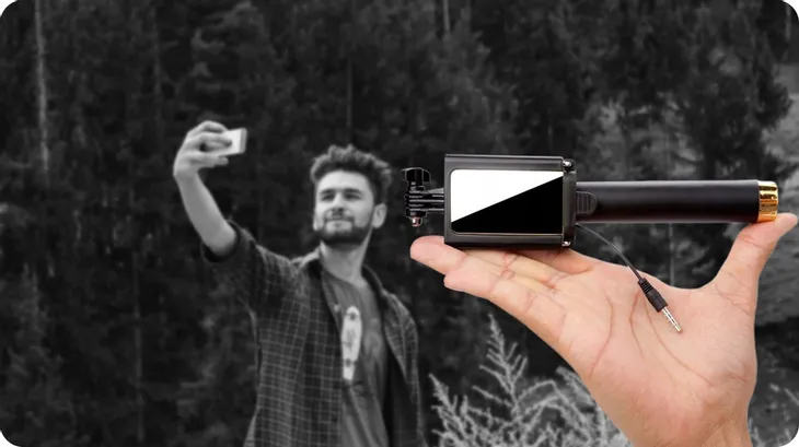 kijek-selfiestick-monopod-do-htc-google-pixel-kolor-czarny-rodzaj-inny