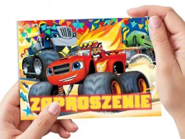 zaproszenie-blaze-i-mega-maszyny-na-urodziny-dziecka-koperta-gratis