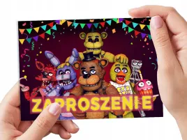 zaproszenie-five-nights-at-freddy-s-na-urodziny-dziecka-koperta-gratis