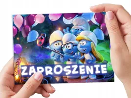 zaproszenie-smerfy-na-urodziny-dziecka-koperta-gratis