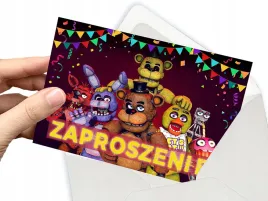 zaproszenie-five-nights-at-freddy-s-na-urodziny-dziecka-koperta-gratis