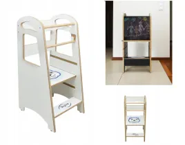 drewniany-pomocnik-kuchenny-dla-dziecka-skladany-2w1-kitchen-helper-tablica