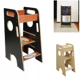 drewniany-pomocnik-kuchenny-dla-dziecka-skladany-2w1-kitchen-helper-tablica