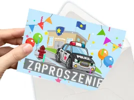 zaproszenie-policja-radiowoz-policyjny-na-urodziny-dziecka-koperta-gratis