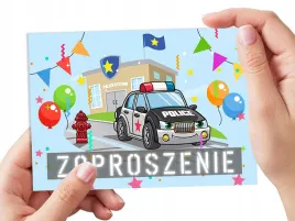 zaproszenie-policja-radiowoz-policyjny-na-urodziny-dziecka-koperta-gratis