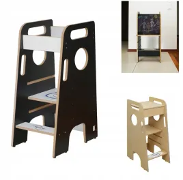 pomocnik-kuchenny-dla-dziecka-skladany-2w1-kitchen-helper-z-tablica-czarny