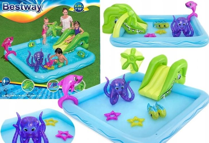Aqua park basen dmuchany 239 x 206 x 86 cm Bestway