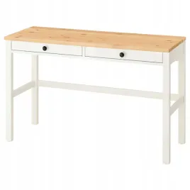 ikea-hemnes-biurko-z-2-szufladami-biala-bejca-jasnobrazowy-120x47-cm