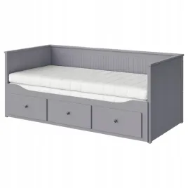 ikea-hemnes-lezanka-z-3-szufladami-szary-afjall-twardy-80x200-cm
