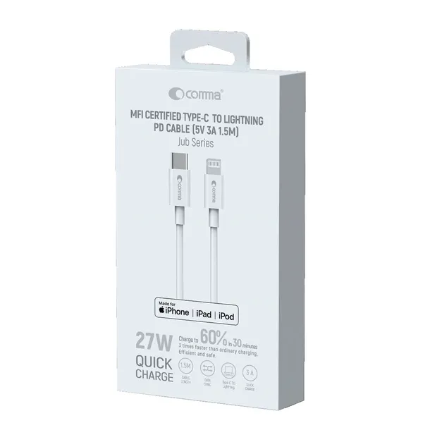 comma-kabel-jub-mfi-usb-c-lightning-3a-15m-bialy