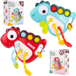 zabawka-sensoryczna-gryzak-kabelki-montessori-dinozaur