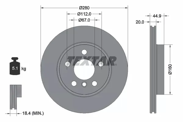 tarcza-ham-bmw-p-i3-electric-13-textar-92305303-numer-katalogowy-czesci-92305303