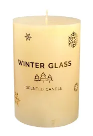 artman-boze-narodzenie-swieca-zapachowa-winter-glass-kremowa-walec-sredni