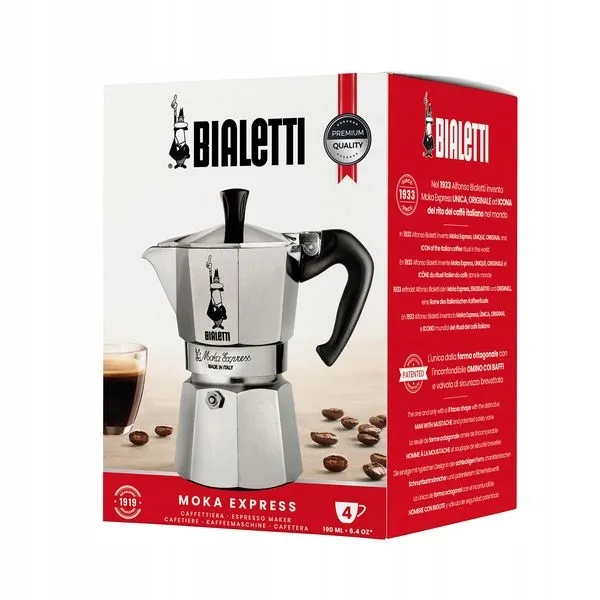 kawiarka-bialetti-moka-express-4tz-stan-nowy