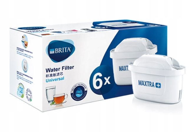 ﻿FILTR DO WODY WKŁAD FILTRUJĄCY WYMIENNY BRITA MAXTRA+ 6 SZTUK ZESTAW