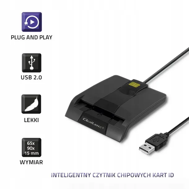 qoltec-inteligentny-czytnik-chipowych-kart-id-usbc-waga-z-opakowaniem-0-096-kg-zlacza-usb