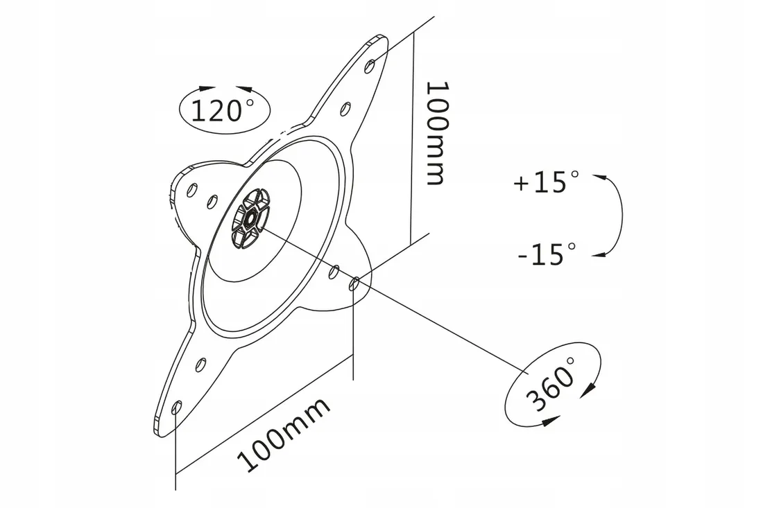 digitus-uchwyt-scienny-do-27-poziomica-360