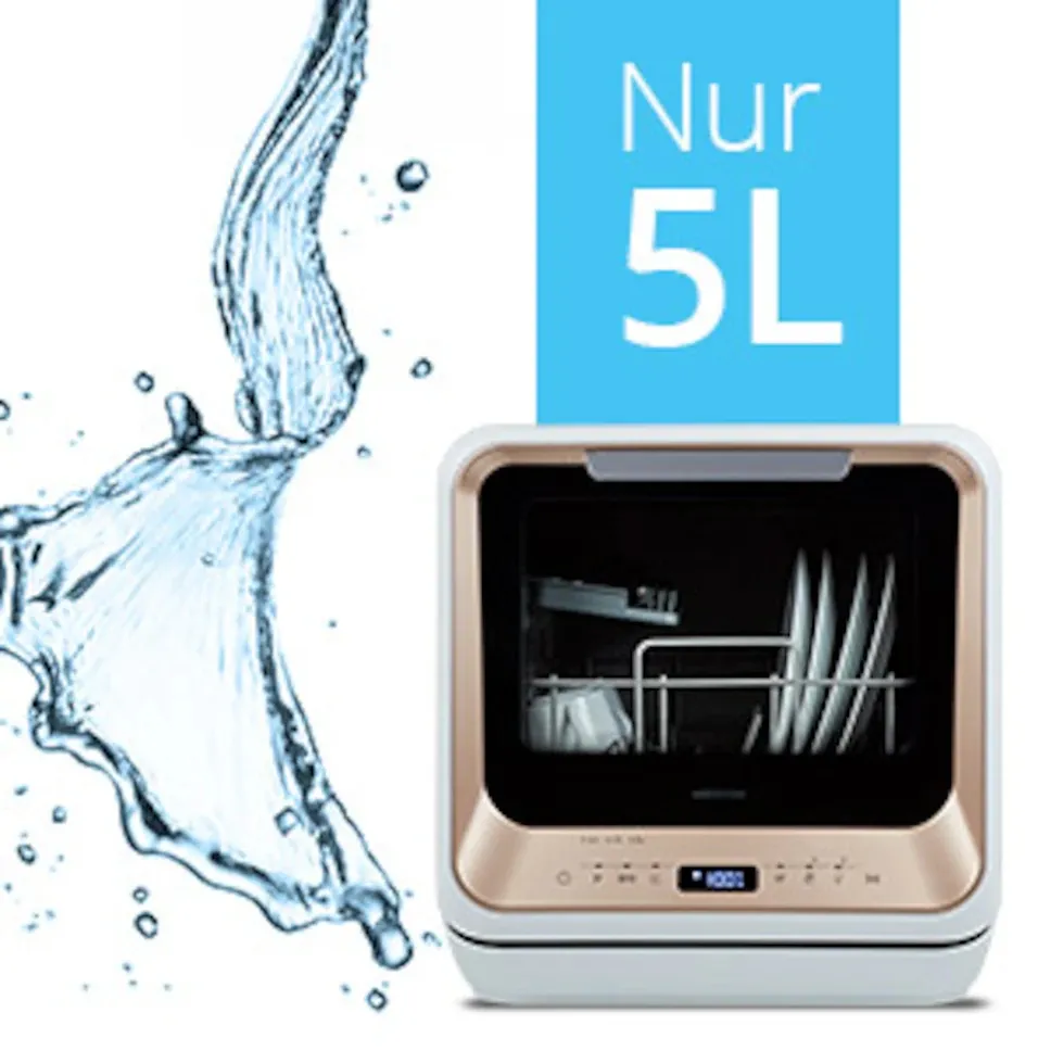 Mini Zmywarka stołowa turystyczna Medion 6 prog. z przyłączem lub