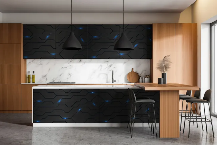 samoprzylepna-naklejki-na-blat-kuchenny-futurystyczny-wzor-100-x-50-cm-stan-opakowania-oryginalne