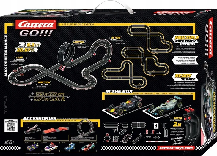 carrera-go-tor-samochodowy-63m-max-performance-stan-nowy