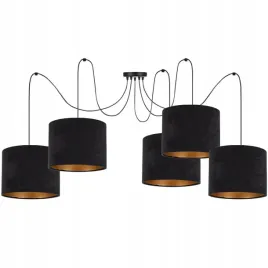 lampa-sufitowa-wiszaca-loft-spider-pajak-led-kolor-e27-abazur-welur-zloto