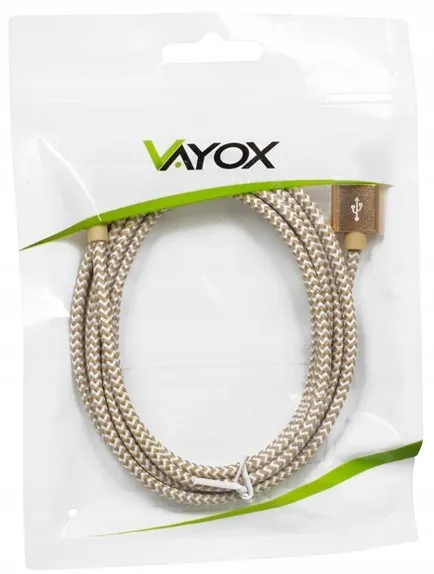 kabel-usb-usb-c-gold-2m-va0190-vayox-kod-producenta-va0190
