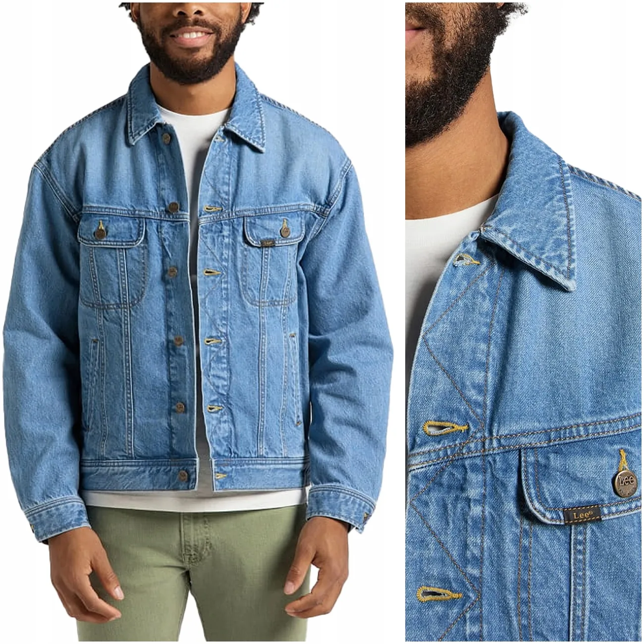 Męska kurtka jeansowa Lee RELAXED RIDER JACKET LT L