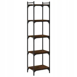 5-poziomowy-regal-na-ksiazki-brazowy-dab40x30x154-cm