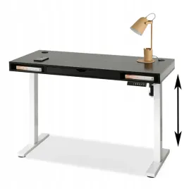 elektryczne-czarne-biurko-z-szuflada-otso-120-metalowy-stelaz-w-bialym-kolo