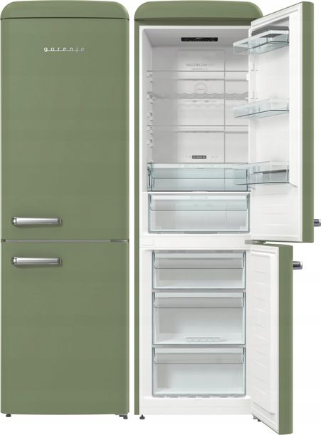 ﻿Lodówka retro Gorenje ONRK619DOL No Frost 194cm Zielona AdaptTech Komora 0