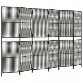 parawan-6-panelowy-szary-polirattan