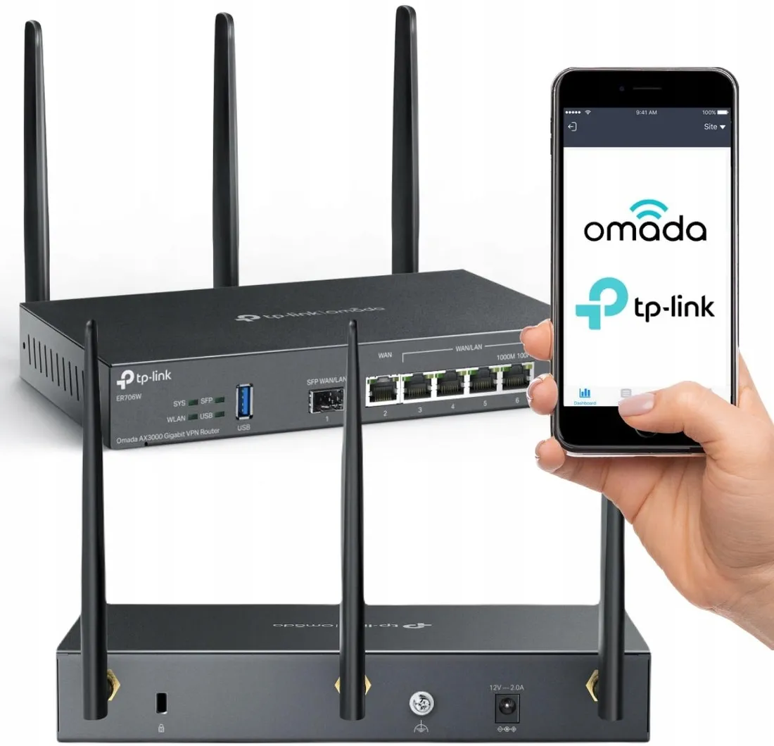 router-tp-link-vpn-omada-ax3000-er706w-stan-nowy