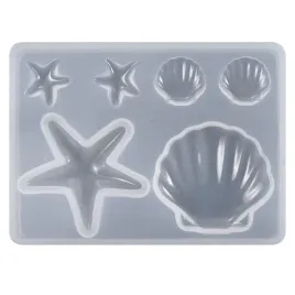 bfs71-forma-foremka-silikonowa-do-zywic-morska-muszle-rozgwiazdy