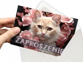 zaproszenie-kot-kotek-roze-na-urodziny-dziecka-koperta-gratis