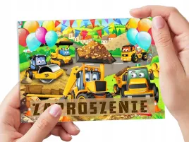 zaproszenie-koparka-wywrotka-plac-budowy-na-urodziny-dziecka-koperta