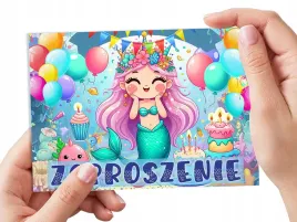 zaproszenie-syrenka-mala-slodka-na-urodziny-dziecka-koperta-gratis