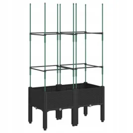 donica-ogrodowa-z-kratka-czarna-80x40x1425-cm-pp