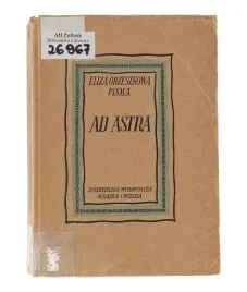ksiazka-eliza-orzeszkowa-ad-astra-seria-pisma-1950