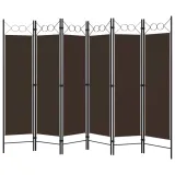 parawan-6-panelowy-brazowy-240-x-180-cm