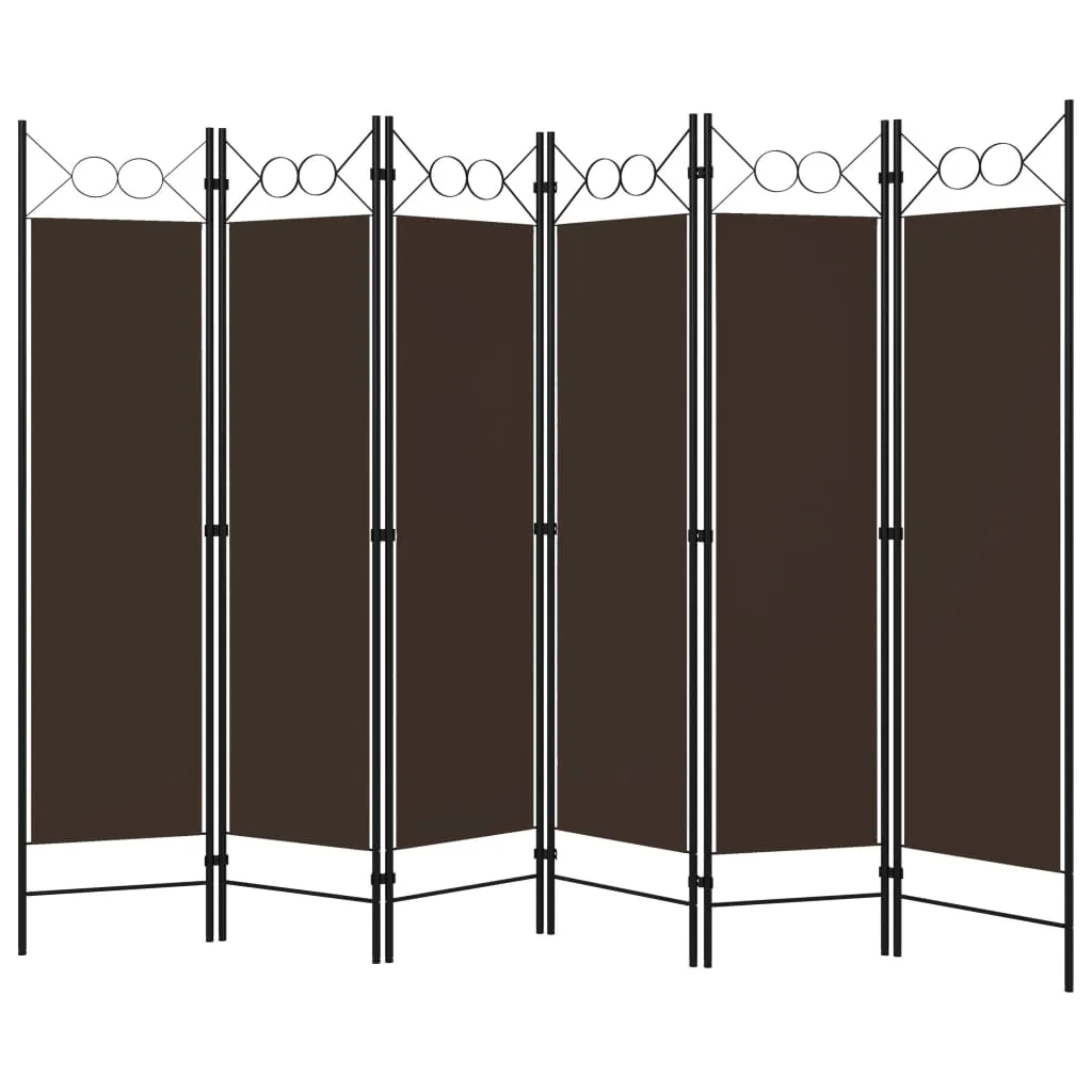 parawan-6-panelowy-brazowy-240-x-180-cm