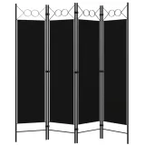 parawan-4-panelowy-czarny-160-x-180-cm
