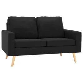 2-osobowa-sofa-czarna-tapicerowana-tkanina
