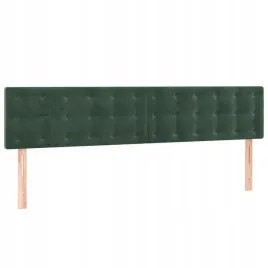 zaglowki-do-lozka-2-szt-ciemnozielone-90x5x78-88cm-aksamit