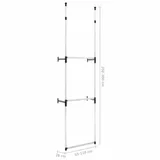 system-teleskopowych-drazkow-do-garderoby-aluminiowy-stan-nowy