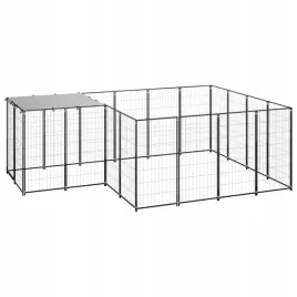 kojec-dla-psa-czarny-605-m-stalowy