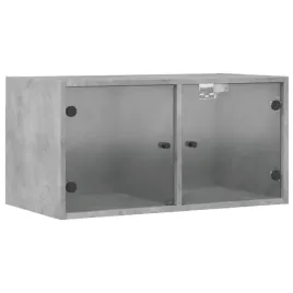 szafka-wiszaca-szklane-drzwi-szarosc-betonu-685x37x35-cm