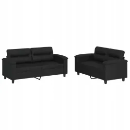2-osobowa-sofa-z-poduszkami-czarna-sztuczna-skora