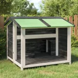 buda-dla-psa-szara-96x87x805-cm-drewno-sosnowe-stan-nowy