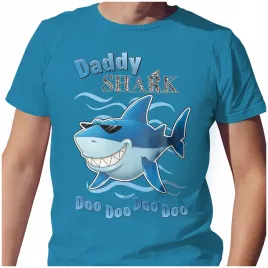 meska-koszulka-t-shirt-na-dzien-ojca-taty-tata-rekin-daddy-shark-xl