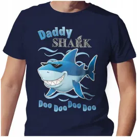 meska-koszulka-t-shirt-na-dzien-ojca-taty-tata-rekin-daddy-shark-l